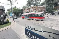  ?? RICHARD LAUTENS/TORONTO STAR ?? There is a debate over whether to call the Queen St. E. area “the Beach” or “the Beaches.” The Star uses the singular.