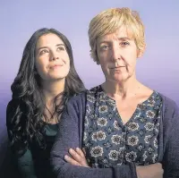  ?? Paul Husband ?? Julie Hesmondhal­gh and Norah Lopez Holden are mother and daughter in new play The Almighty Sometimes