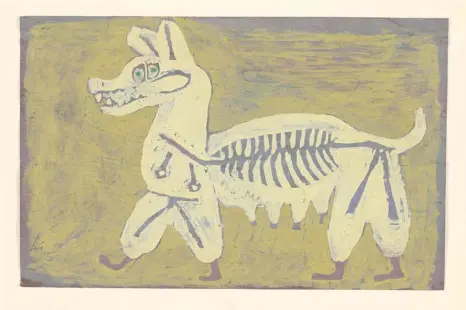  ?? ?? Paul Klee: Muttertier, 1937, Ölfarbe auf Grundierun­g auf Papier auf Karton