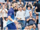  ?? ED JONES/GETTY-AFP ?? Novak Djokovic, who’s two victories away from the first calendar Grand Slam since 1969, says he’s worked for years so his game has “literally no flaws.”