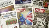 ??  ?? Last year’s referendum on Britain’s membership of the European Union received massive press coverage