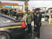  ?? SAN JOAQUIN COUNTY SHERIFF’S OFFICE VIA AP ?? Randall Saito was arrested in Stockton on Wednesday. Saito, who escaped from a psychiatri­c hospital in Hawaii, was captured as the result of a tip from a taxicab driver.