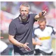  ?? FOTO: TORSTEN SILZ/DPA ?? Gladbach-Trainer Marco Rose hat noch viel zu tun.