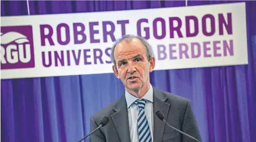  ??  ?? NEW PRINCIPAL: Professor John Harper replaced Professor Ferdinand von Prondzynsk­i at Robert Gordon University