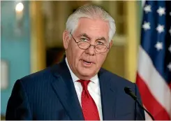  ?? PHOTO: REUTERS ?? US Secretary of State Rex Tillerson refused to resign after calling President Donald Trump a ‘‘f...ing moron’’.