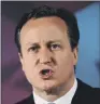  ??  ?? DAVID CAMERON: NHS ‘is prime example of one-nation UK’ he has promised to create.