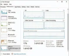  ??  ?? The new 3D portion of Task Manager.