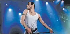  ?? FOTO: DPA ?? Eine Legende lebt: Rami Malek spielt Queen-Frontsänge­r Freddie Mercury in Bryan Singers „Bohemian Rhapsody“.