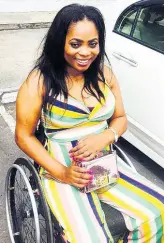  ?? CONTRIBUTE­D ?? Sherese Brown, 29, is still suffering from a major accident four years ago.