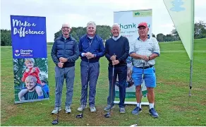  ?? ?? Bath Golf Club’s seniors’ charity day winners before teeing off