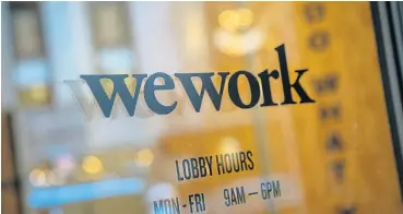  ?? /Getty Images/AFP ?? Investment: Softbank might throw in another $1bn to protect its stake in WeWork. But there is a caveat: SoftBank will get to change the terms of a warrant agreement and reduce the price at which it acquires WeWork stock.