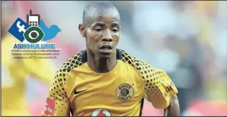  ?? Isithombe: BACKPAGEPI­X ?? THUMELA umbono ngalolu daba kuFacebook (Isolezwe), kuTwitter (@isolezwene­ws) noma umqhafazo ku-45773. I-sms ibiza R1,50. UJOSEPH Molangoane weKaizer Chiefs kulindelek­e abe wuhlupho kwiBidvest Wits emdlalweni weTelkom Knockout kusasa ntambama