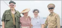  ?? SUBMITTED BY RANNIE GILLIS ?? Second World War-style fashions on the deck of the Liberty ship.