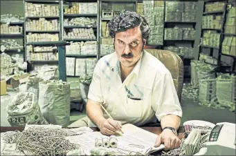  ??  ?? Wagner Moura as Colombian drug lord Pablo Escobar in Netflix series Narcos