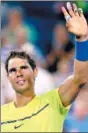  ?? AFP ?? Rafael Nadal celebrates his win over Richard Gasquet at the Western & Southern Open last Wednesday.