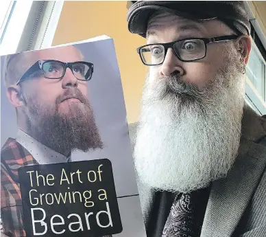  ??  ?? Christophe­r Schneider, a sociology professor at Brandon University, just released a study on online beard culture.