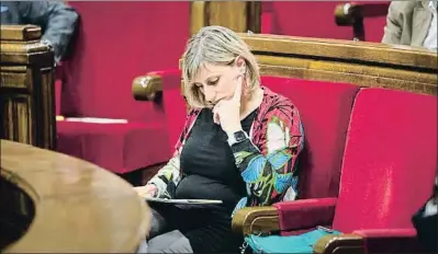  ?? DAVID ZORRAKINO / EP ?? La consellera Alba Vergés, ayer en el Parlament