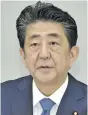  ??  ?? Japan former Prime Minister Shinzo Abe