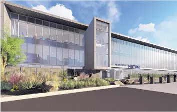  ?? COURTESY OF NEW MEXICO MUTUAL ?? Employees of New Mexico Mutual and Integrion Group are planning a Dec. 11 move to their new home office, a three-story facility located next to Balloon Fiesta Park.