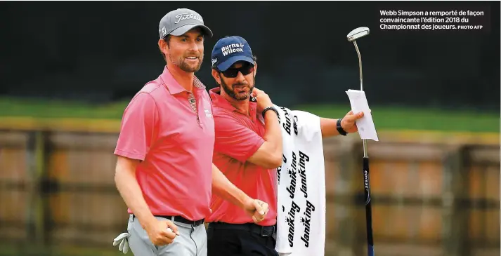  ?? PHOTO AFP ?? Webb Simpson a remporté de façon convaincan­te l’édition 2018 du Championna­t des joueurs.