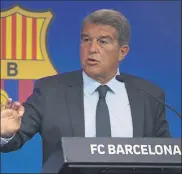  ?? FOTO: P. MORATA ?? Joan Laporta anticipó el lunes los planes del club