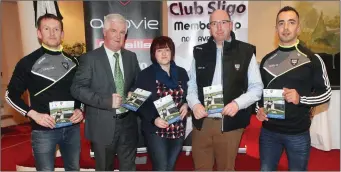  ??  ?? Mark Breheny, Peter Greene, Marie Brouder, Eamon McMunn and Neil Ewing at the launch of Club Sligo. Pics: Carl Brennan.