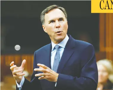  ?? PATRICK DOYLE / REUTERS ?? The NDP ethics critic has urged the federal ethics commission­er to investigat­e Finance Minister Bill Morneau.