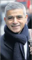  ??  ?? PRESSURE: Mayor of London Sadiq Khan