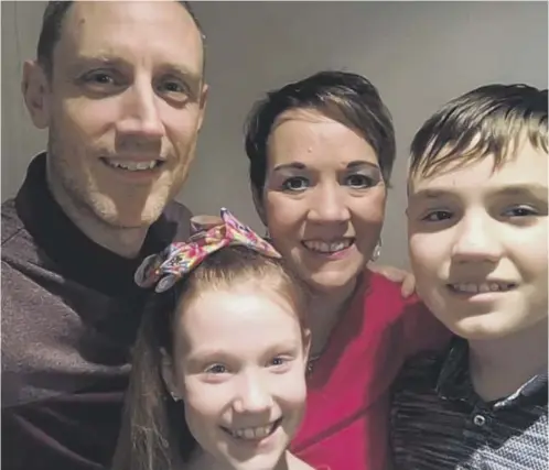  ??  ?? 0 With support from her family, Aberdeen mother Suzanne Davies is still running her own business six years after a cancer diagnosis