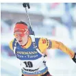  ?? FOTO: MARTIN SCHUTT/DPA ?? Biathletin Denise Herrmann beim Sprint in Oberhof.