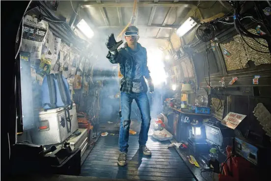  ?? CONTRIBUTE­D BY JAAP BUTTENDIJK ?? Tye Sheridan stars as Wade Watts in “Ready Player One.”