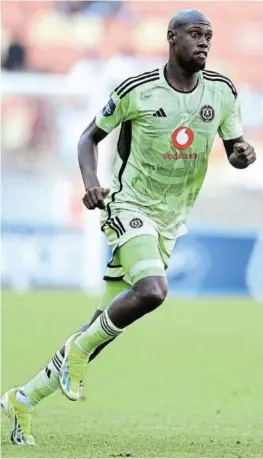  ?? /PHILIP MAETA/GALLO IMAGES ?? Striker Evidence Makgopa is available for Pirates after missing games due to injury.