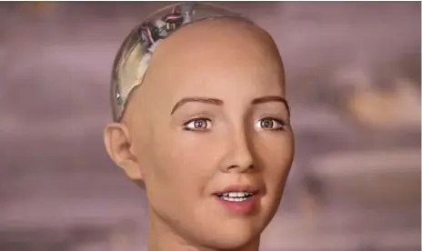  ?? CNBC ?? Lifelike robot Sophia, unveiled this month at SXSW, is the brainchild of Dr. David Hanson, who wants to see humanoid robots become as real as people.