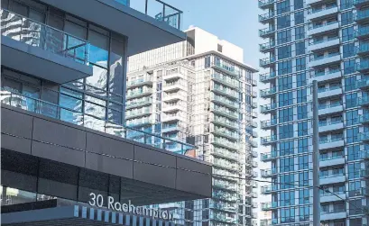  ?? ANDREW FRANCIS WALLACE TORONTO STAR ?? Condo supply isn’t keeping up with demand as completion­s have been running near a five-year low of about 10,000 units.