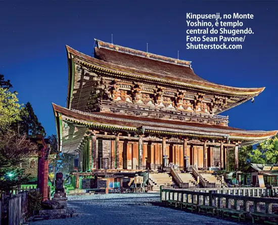  ?? Foto Sean Pavone/ Shuttersto­ck.com ?? Kinpusenji, no Monte Yoshino, é templo central do Shugendô.