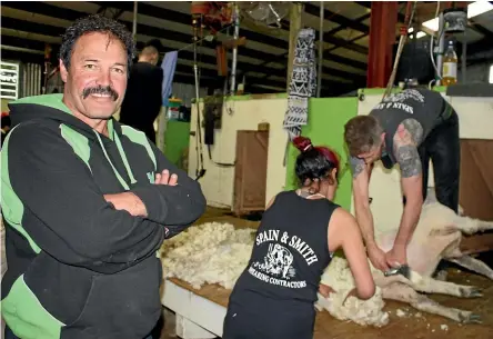  ??  ?? Shearing contractor Marty Smith says sheep are worth a lot of money and farmers should get a reasonable job done at shearing time. PHOTO: DIANE BISHOP