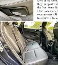  ??  ?? The rear seat can be properly reclined and that can be done using a small lever on the side of the seat squab on either side. The only difference being that instead of two seats reclining the rear bench reclines with the split ie 60:40