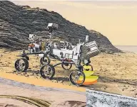  ?? NASA/JPL-CALTECH/FFI ?? El radar RIMFAX del rover Perseveran­ce utilizará ondas de radar para sondear el suelo |