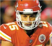  ?? PHOTO D’ARCHIVES, AFP ?? Patrick Mahomes succédera à Alex Smith comme quart partant cette saison.