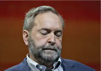  ?? JASON FRANSON/THE CANADIAN PRESS FILE PHOTO ?? Tom Mulcair’s firing was born of the same voters’ impulse that led to Brexit and Donald Trump, Paul Wells argues.