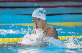  ?? FOTO: PERE PUNTÍ ?? Jessica Vall logró la primera medalla española en Barcelona