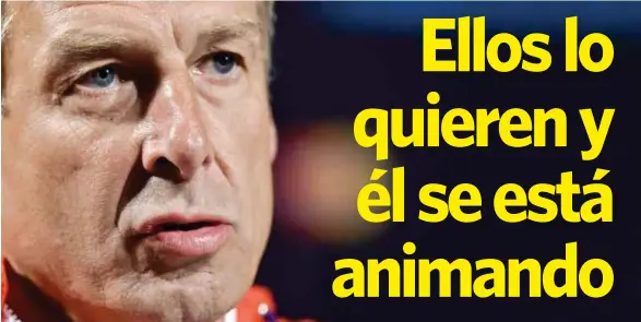  ??  ?? CANDIDATO. Jürgen Klinsmann, como futbolista, fue campeón del Mundo con Alemania.