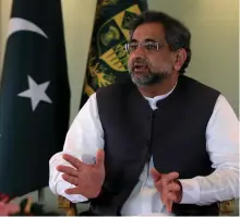  ?? Reuters ?? Prime minister Shahid Khaqan Abbasi says Pakistan will retaliate should the US downgrade the alliance