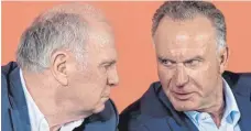  ?? FOTO: DPA ?? Nicht immer einig: Uli Hoeneß (li), und Karl-Heinz Rummenigge