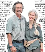  ?? ?? Big Cat Diary presenter Jonathan with his wife Angie, creator of the first Sacred Nature book