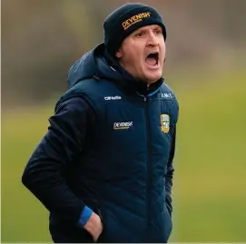  ??  ?? Manager Andy McEntee faces a huge job to turn around Meath’s fortunes