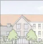  ??  ?? A sketch of the proposed care home
