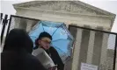  ?? ?? Pro-choice demonstrat­ors protesting outside the supreme court on 6 May Photograph: Bryan Olin Dozier/NurPhoto/REX/ Shuttersto­ck