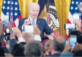  ?? SUSAN WALSH/AP ?? Some believe that Joe Biden, 79, is cognitivel­y impaired. Bloomberg’s Jonathan Bernstein notes that presidents from both parties have been subjected to such smears.