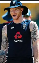  ?? GETTY IMAGES ?? Hat trick: Stokes tries to stay cool on tour